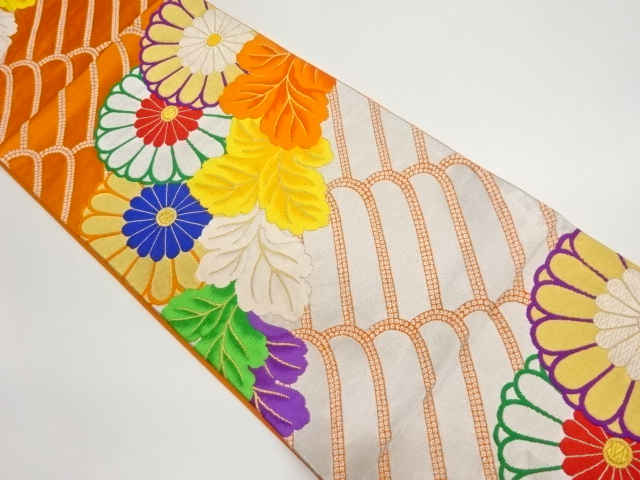 JAPANESE FUKURO OBI / WOVEN KIKU